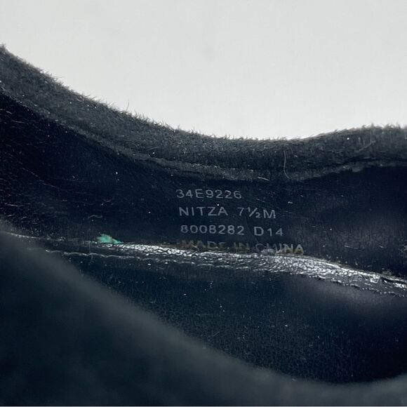 Calvin Klein Shoes Pumps Nitza Black Suede Women's Size 7.5 Heel 3" - Picture 9 of 10